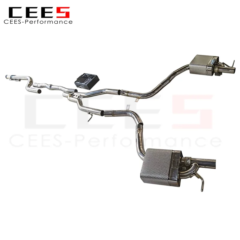 CEES Catback Exhaust For Benz E180 E200 E260 2.0T 2014-2016 Tuning Stainless Steel Valve Muffler Car Accessories Assembly