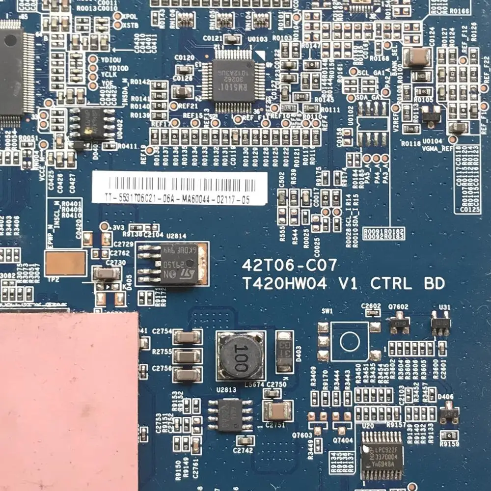 T420HW04 V1 CTRL BD 42T06-C07 T Con Card for 32 42 Inch Placa Tcom The Display Tested The TV Tcon Board T420HW04 V1 42T06 C07