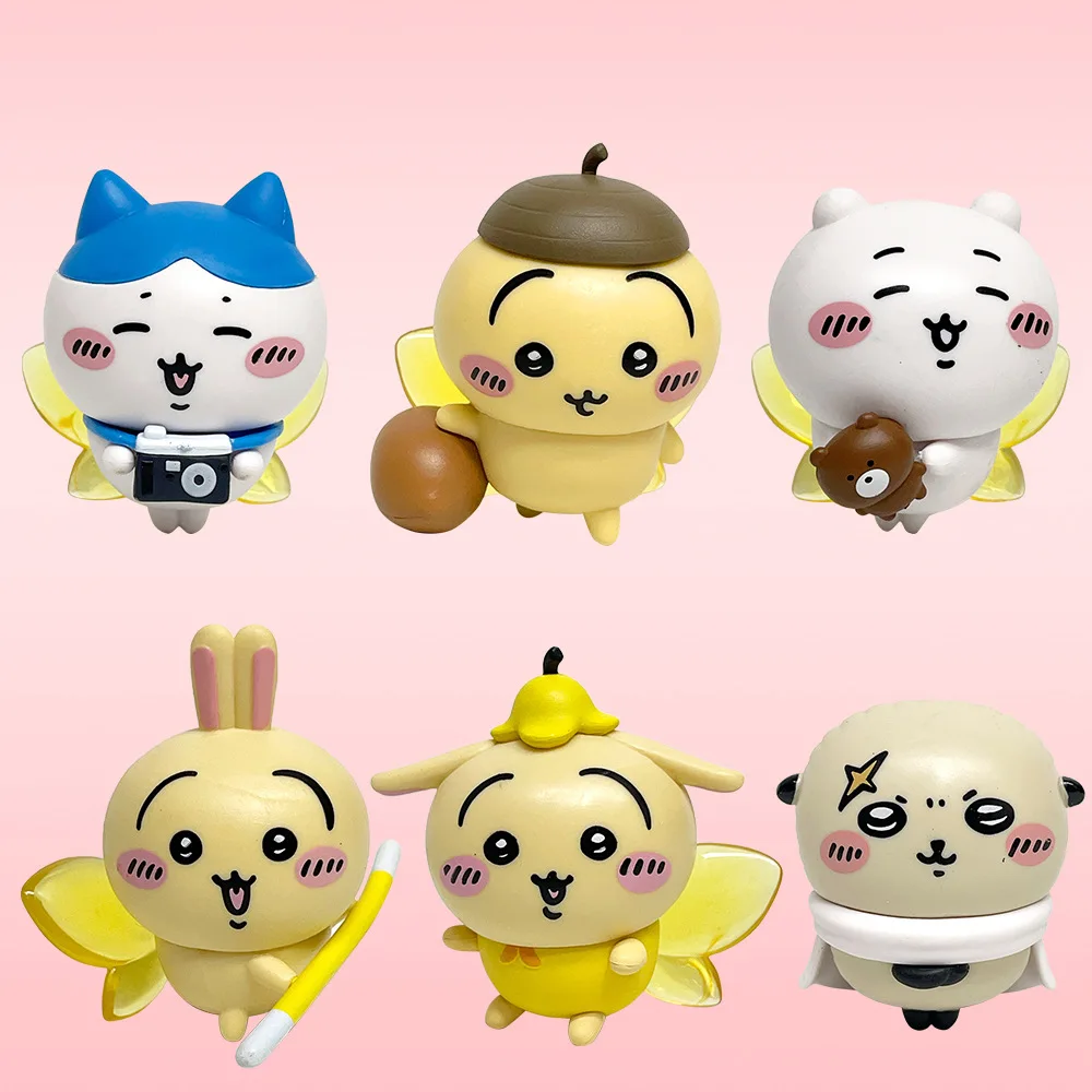 Chiikawa Happy Companion Series Blind Box Scatola misteriosa a sorpresa Kawaii Cure Model Figurine Desktop Decor Regalo personalizzato per bambini