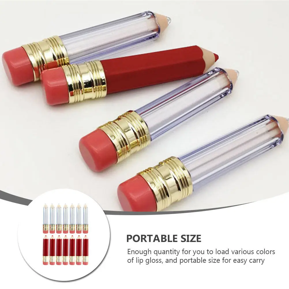 

Набор из 14 креативных тюбиков-карандашей для блеска для губ, многоразовые пустые контейнеры для цвета губной помады, для подарков своими руками, ежедневного использования, путешествий и хранения
