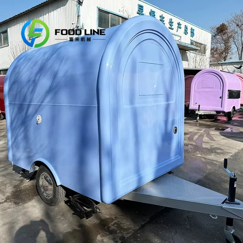 Food Trailer, Commercial Mobile Cart For Popcorn, Candy Snack Vending, Easy Operation For Carnival Outdoor Gathering Business