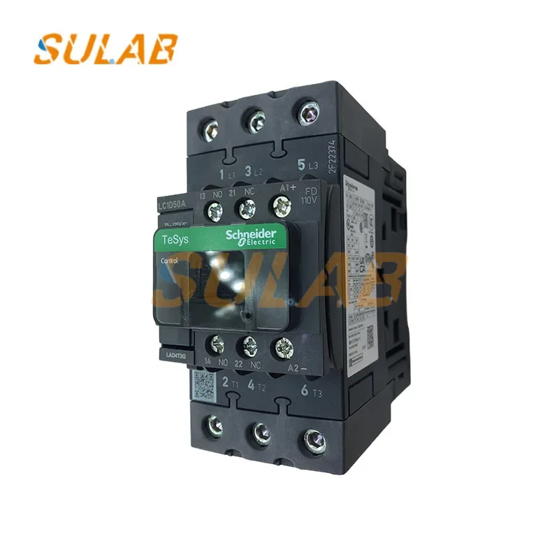Original brand new Elevator Spare Parts Contactor Elevator relay  LC1D50AFD 3 Pole 50A 110 V DC