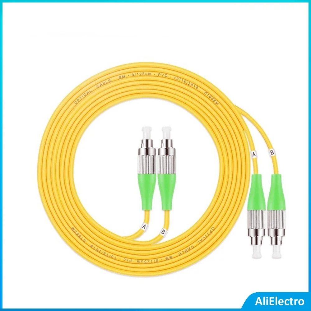 

1 шт. 10 м ~ 50 м FC/APC - FC/APC волоконный патч-корд FTTH дуплексный однорежимный кабель длиной 9/125