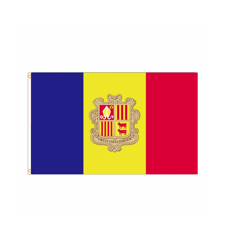 

Andorra Flag Hanging Andorran Local Ethnic Historical Flag 90*150cm Polyester