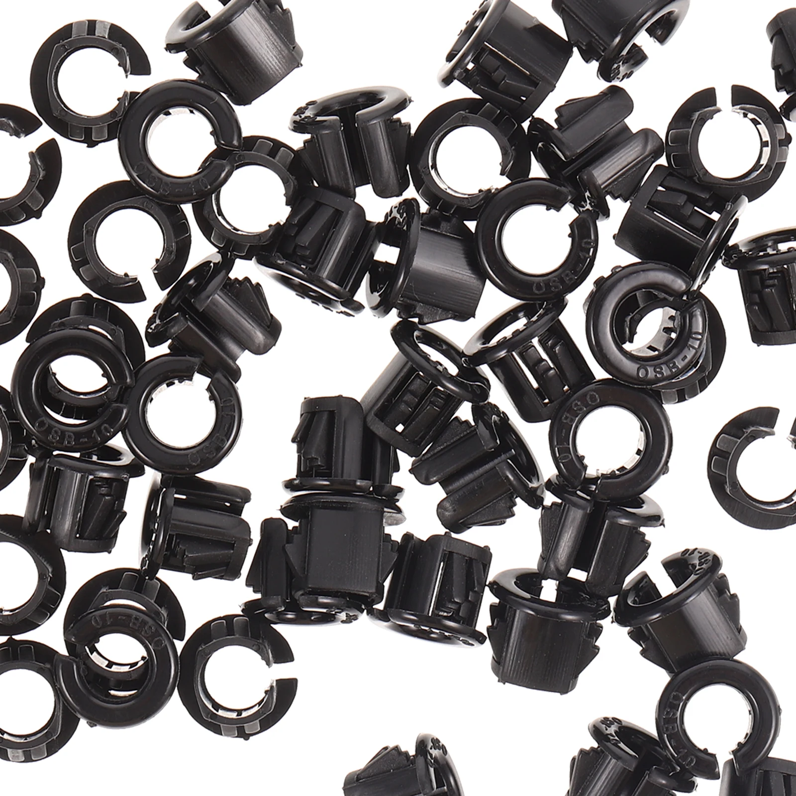 

50pcs Bushing Round Snap Panel Locking Hole Plug Snap In Cable Protector Wear-Resistant Sturdy Easy Install Vibration