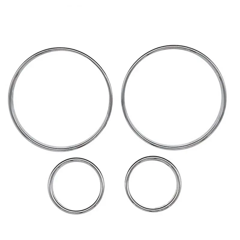 ABHX-Car Speedometer Cover Bezel Trim Dashboard Gauge Ring Set For BMW E39 5 Series E38 7 Series E53 X5 - view 4