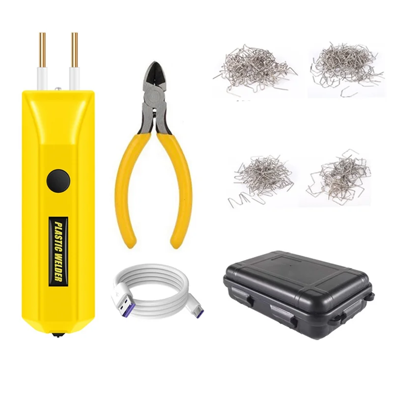 

FYBL-2 In 1 Plastic Welder Kit 100W Portable MINI Hot Plastic Crack Repair Tool Repair Of Automobile Bumper 200 Welding Nails
