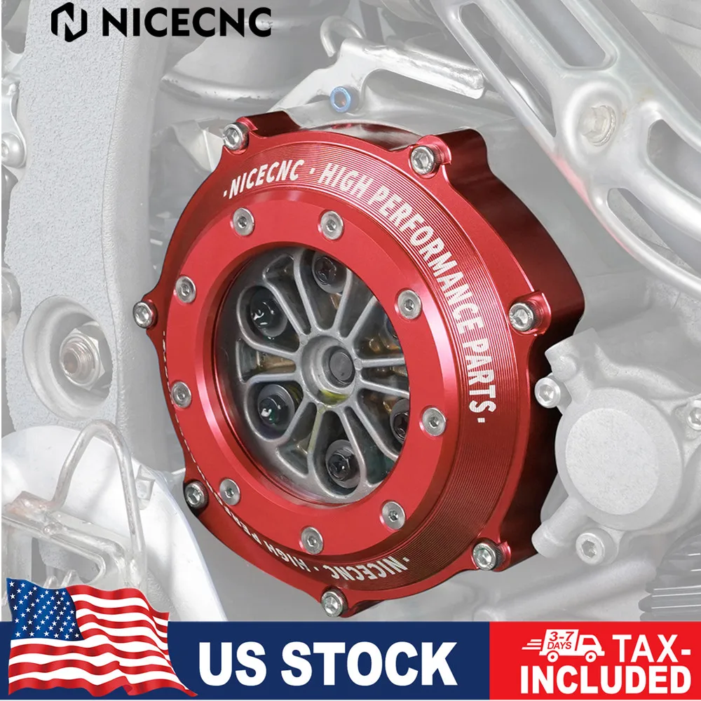 

NICECNC Engine Clear Clutch Cover Cap For YAMAHA YFZ450 2006-2009 YFZ450R 2009-2024 YFZ 450R 450 R Aluminum ATV Accessories