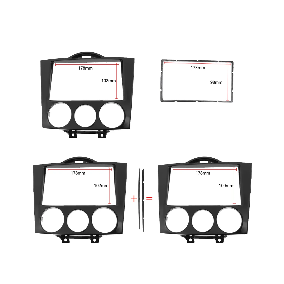 

7-дюймовая 2 Din Автомобильная стереомагнитола Fascia ДЛЯ Mazda RX-8 RX8 2003-2008 приборная панель видео DVD плеер рамка Монтажная отделка