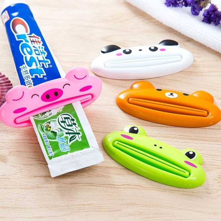 1PC Toothpaste Squeezer Facial Cleanser Clips Toothpaste Tube Saver Toothpaste Dispenser Home Supplies Bathroom Accessories Cute