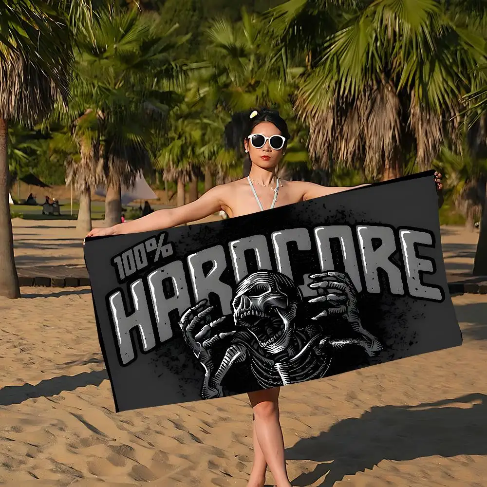 Gabber 100 Bone Hardcore Dog Big Microfiber Beach Towels Quick Dry Towel Sand Beach Towels Pool Towel for Travel Swim Pool Yoga