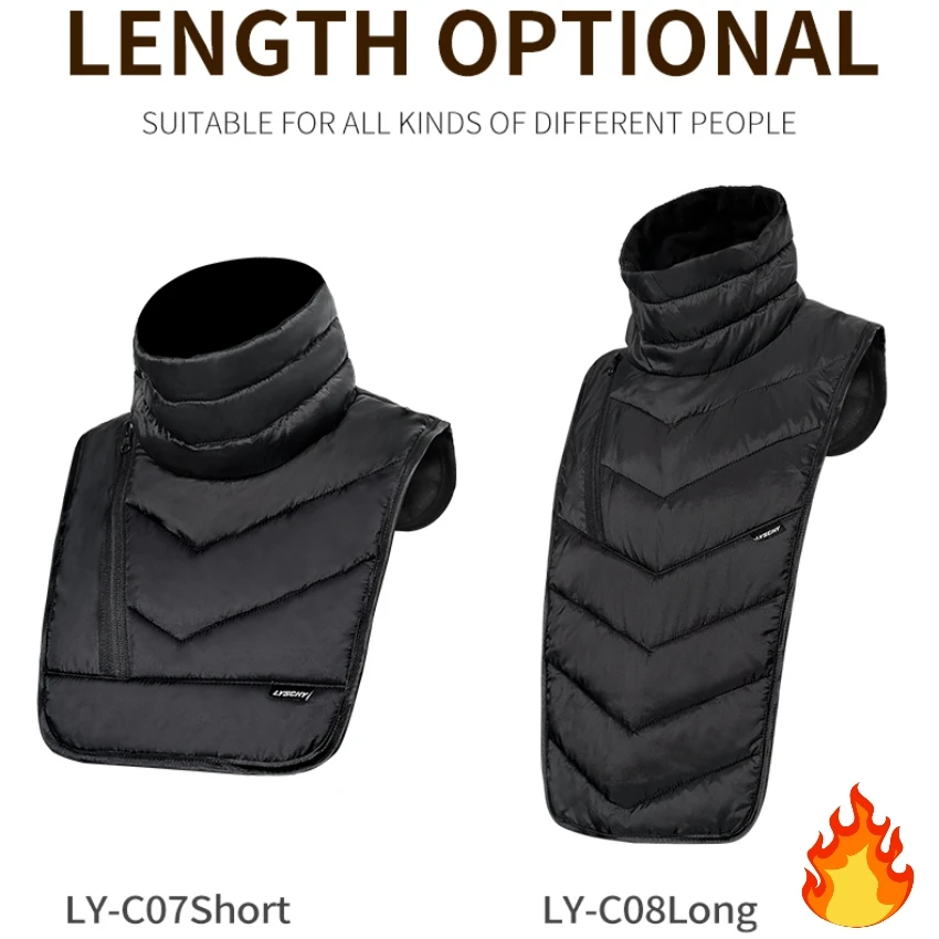 Winter Keeping Warm Neck Scarf Thermal Neck Scarf Waterproof Windproof Motorcycle Rider Collar for Motorcyclist Bibs