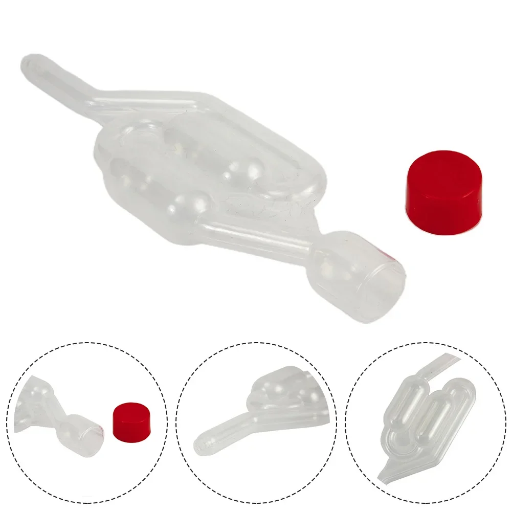 30 ML Combustion Leak Detector Plastic Covered Check Valve White Plastic Exhaust Valve Tester 5.5x17CM Car Tools