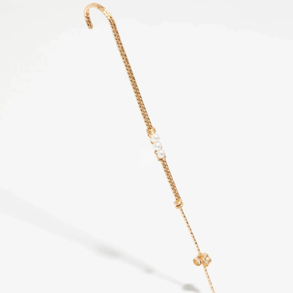 14K Gold Filled Through Earrings Handmade Dainty Pearl Earrings Waterproof Tarnish Resistant Jewelry Gift for Women