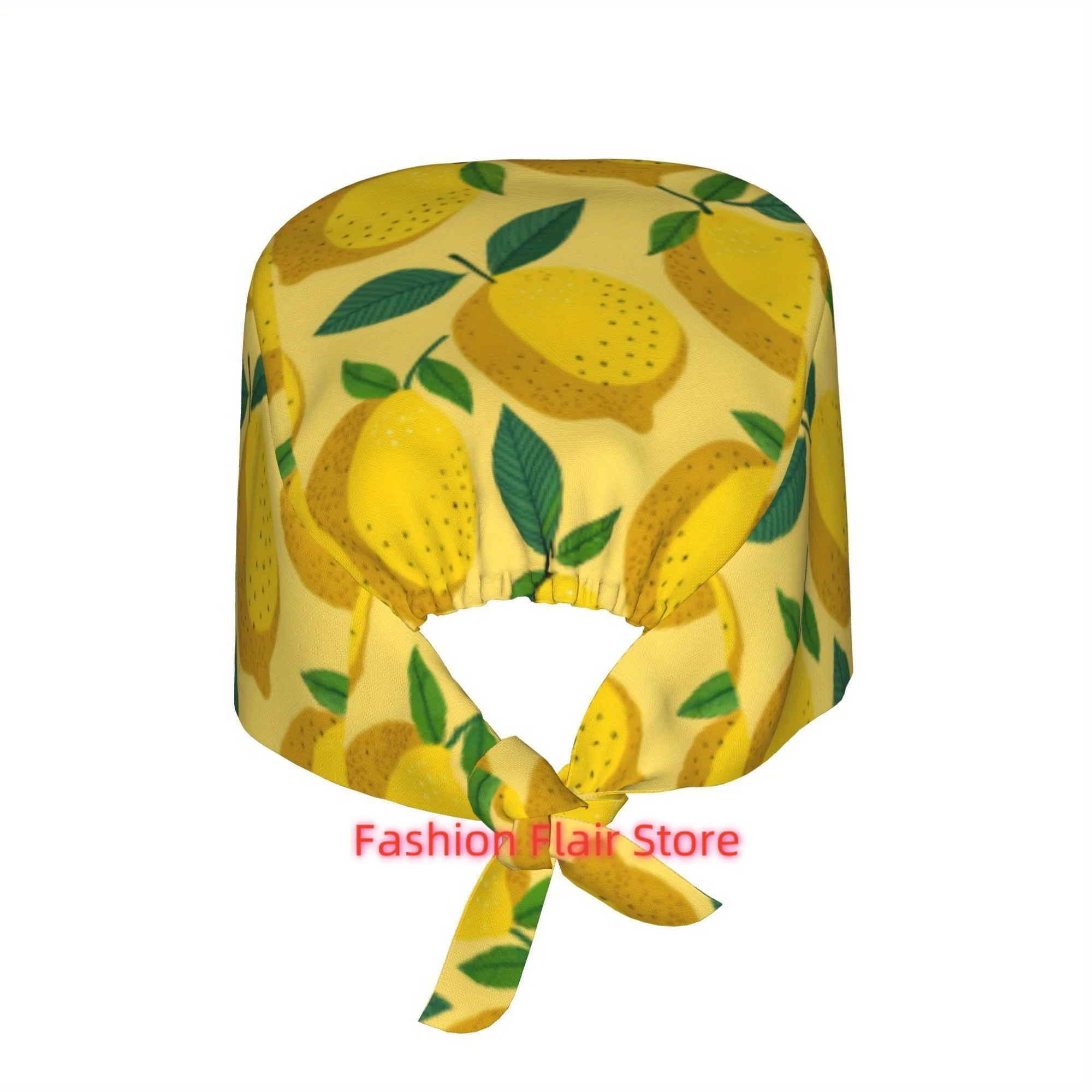 1pc of Unisex Stylish Printed Work Cap - Lightweight Adjustable Skull Cap with Tie-Back for Nurses, Dustproof Chef And Cooking C