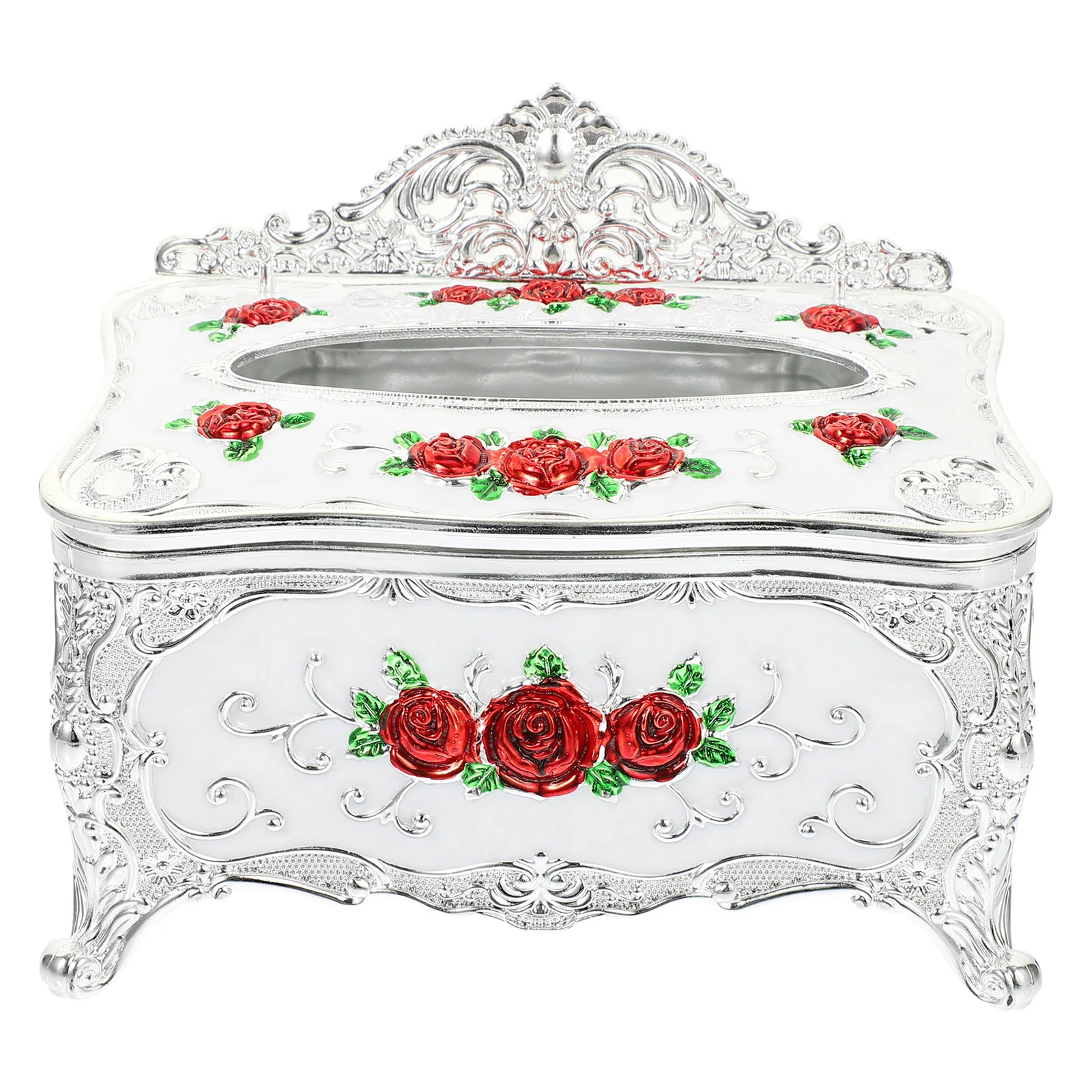 

Plastic Tissue Box Household Dispenser European Style Napkin Holder Paper Towel Storage Box for Home Office Car Hotel