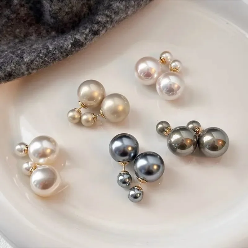 Elegant Women's Pearl Earrings 2023 New Style Multi-Wear Light Luxury S925 Silver Needle Ear Decorations Clasic Fashion Jewelry