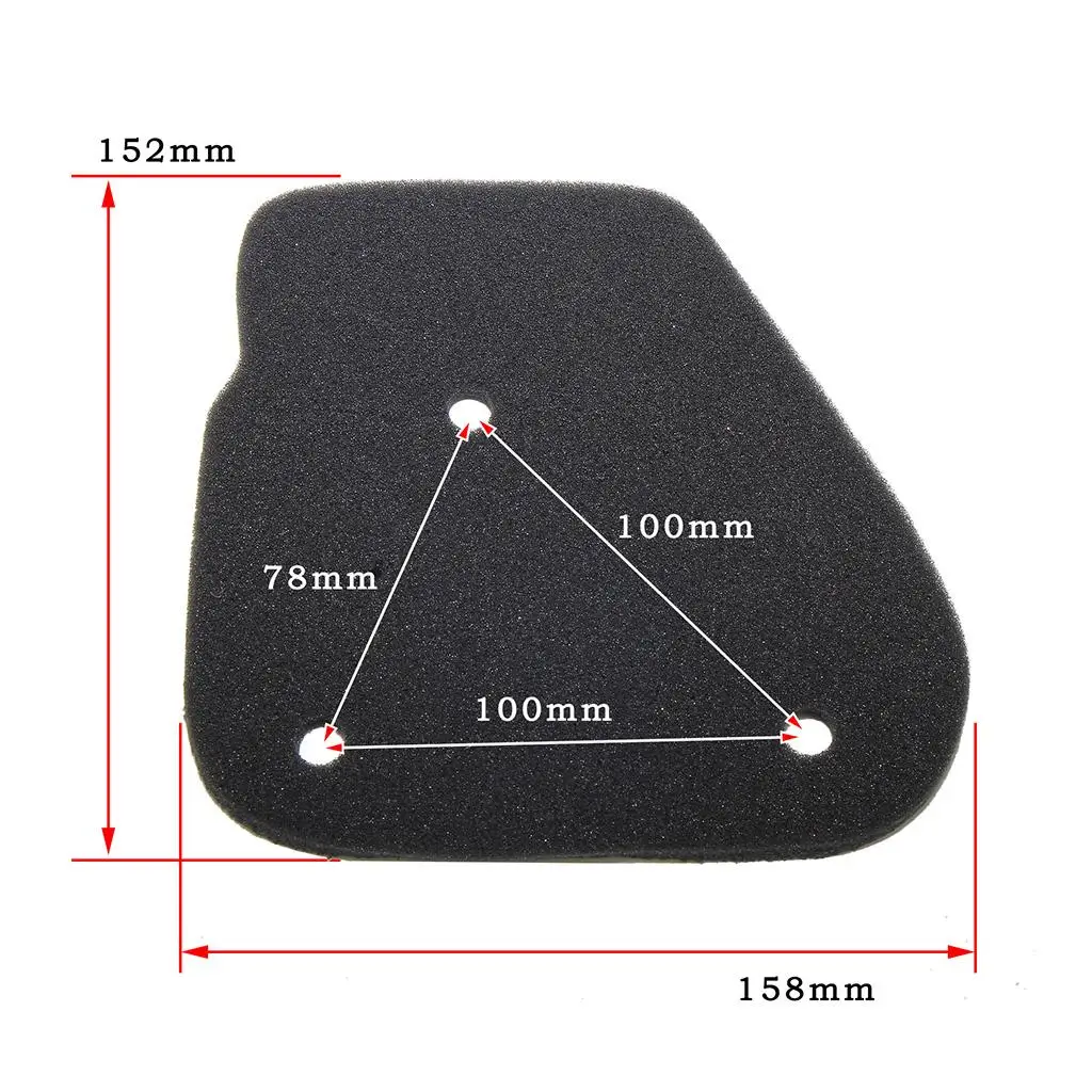 

Durable Foam Air Filter Intake Cleaner Element for 2 Stroke 50cc Engines for JOG50 JOG90 Hussar