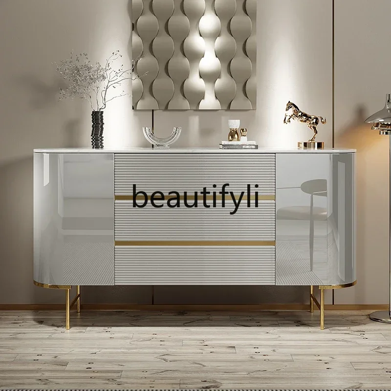 

ls 27Light luxury door cabinet Modern paint slate home decoration cabinet Simple locker