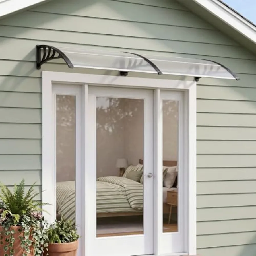 2 Pieces Window Awning Door Canopy, 39