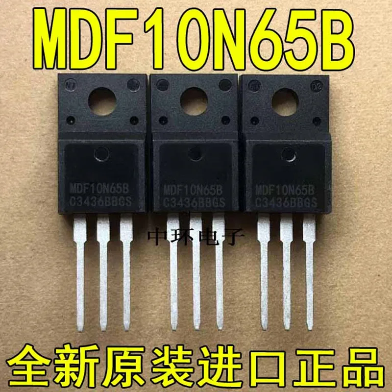 10pcs/lot MDF10N65BTH MDF10N65B 10N65 TO-220F    N-Channel MOSFET 650V, 10.0A, 1.0(ohm)