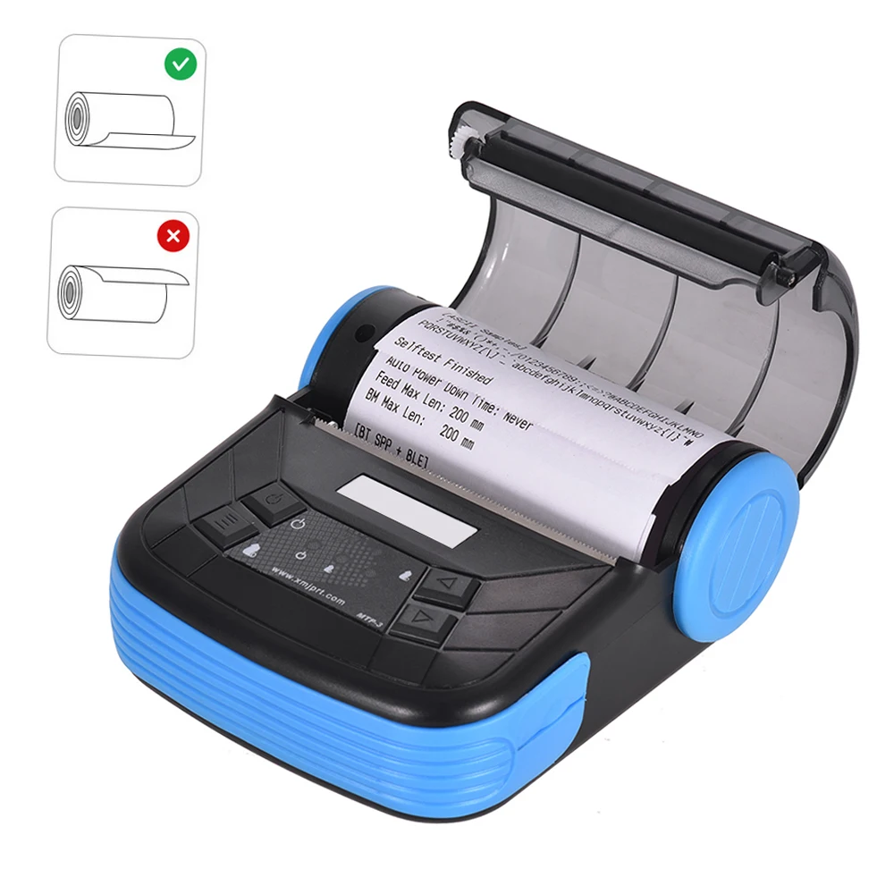 GOOJPRT MTP-3 80mm BT Thermal Printer Portable Lightweight for Supermarket Ticket Receipt Printing