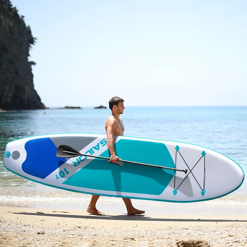 Adult brushed mesh material paddle board water surfboard SUP surfboard standing inflatable paddle board
