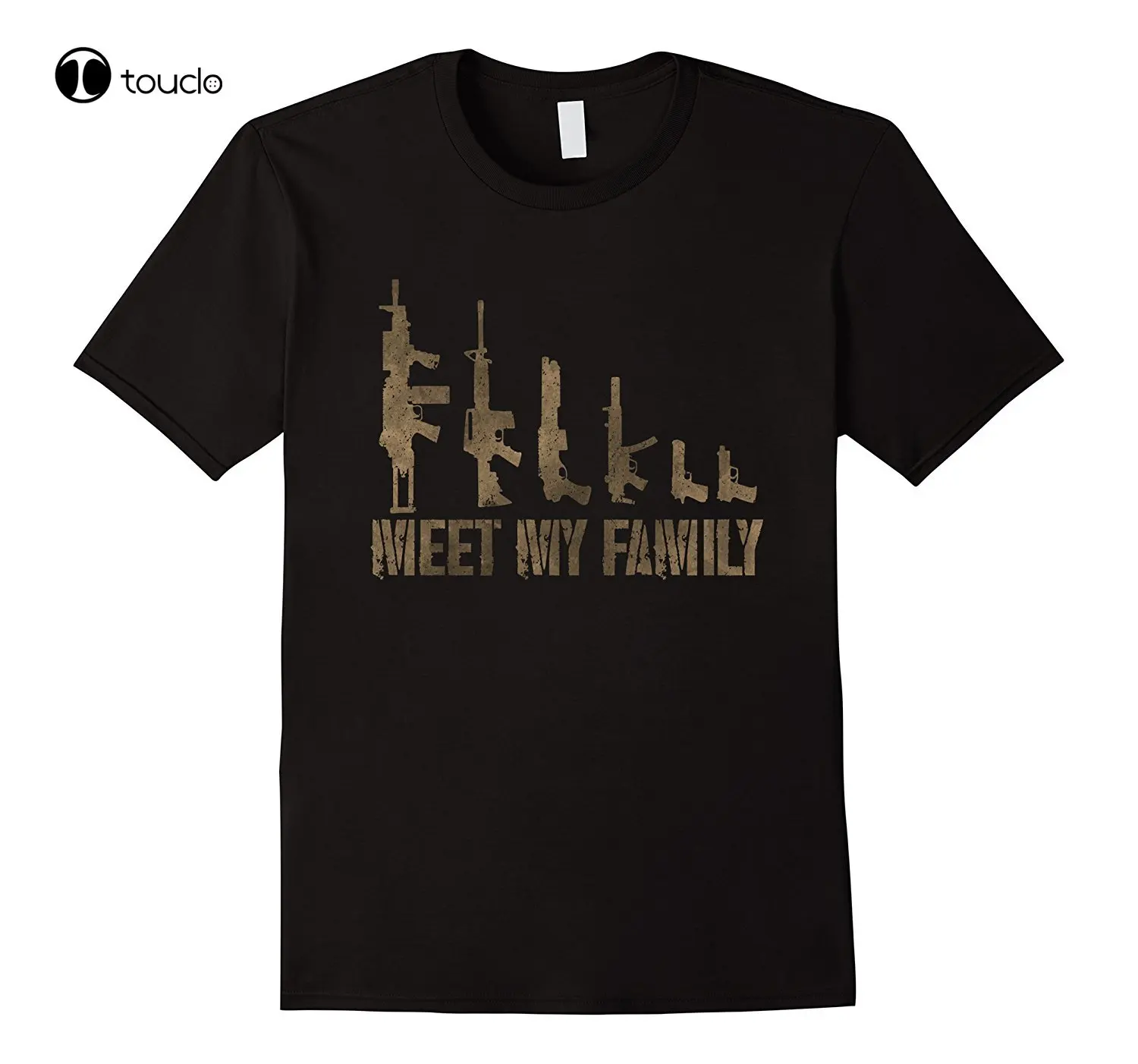 New Summer Casual Tee Shirt Meet My Family 2Nd Amendment T-Shirt For Men And Women Custom Aldult Teen Unisex Fashion Funny New