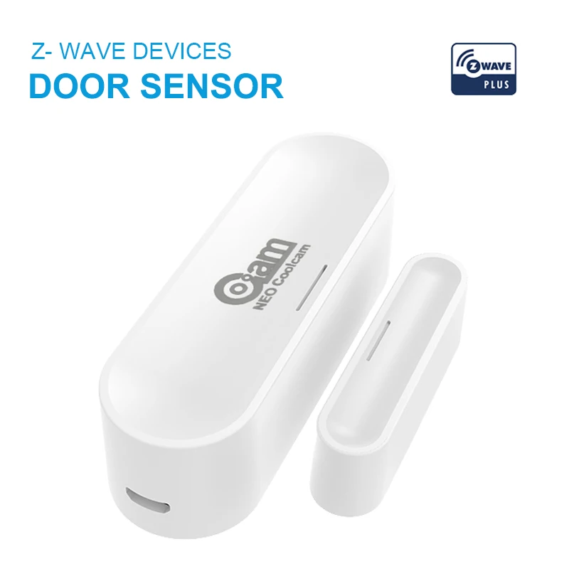 NEO Coolcam Z Wave Plus Door Window Sensor With Temperature Humidity 700 Series USB Charge Battery Operated 868.4MHZ