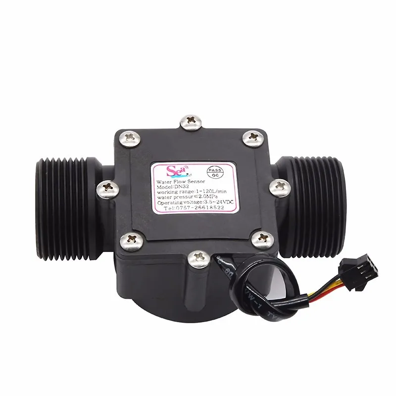 Water Flow Meter Flowmeter Hall Sensor Switch Counter Fuel Gauge Indicator Caudalimetro Flow Device DN32 G1-1/4\