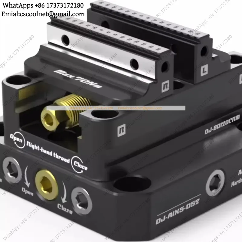 Self-Centering Vise Four Five Axis Fixture Positive Paired With Zero Point Quick Change 4 Axis L-Block Bridge Board DJ-6080H