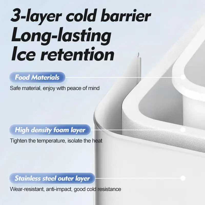 Smart Home Appliances Portable Electric Ice Maker Fast Production 12KG Daily Output for Household Use Bullet Ice Included