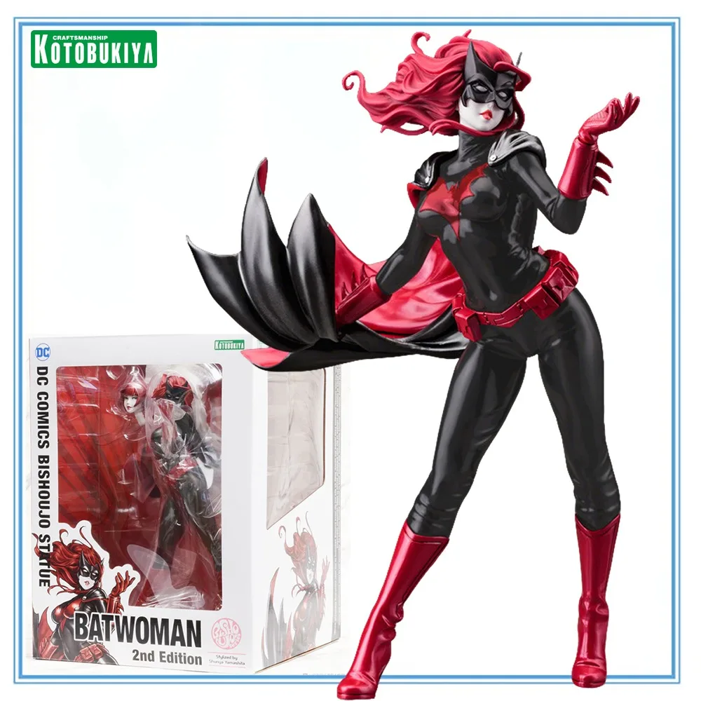 100% Original en Stock, Figura de Anime Kotobukiya Bishoujo, Batwoman 2.ª Edición, Figura de Acción Coleccionable, Serie de Modelos de Juguetes