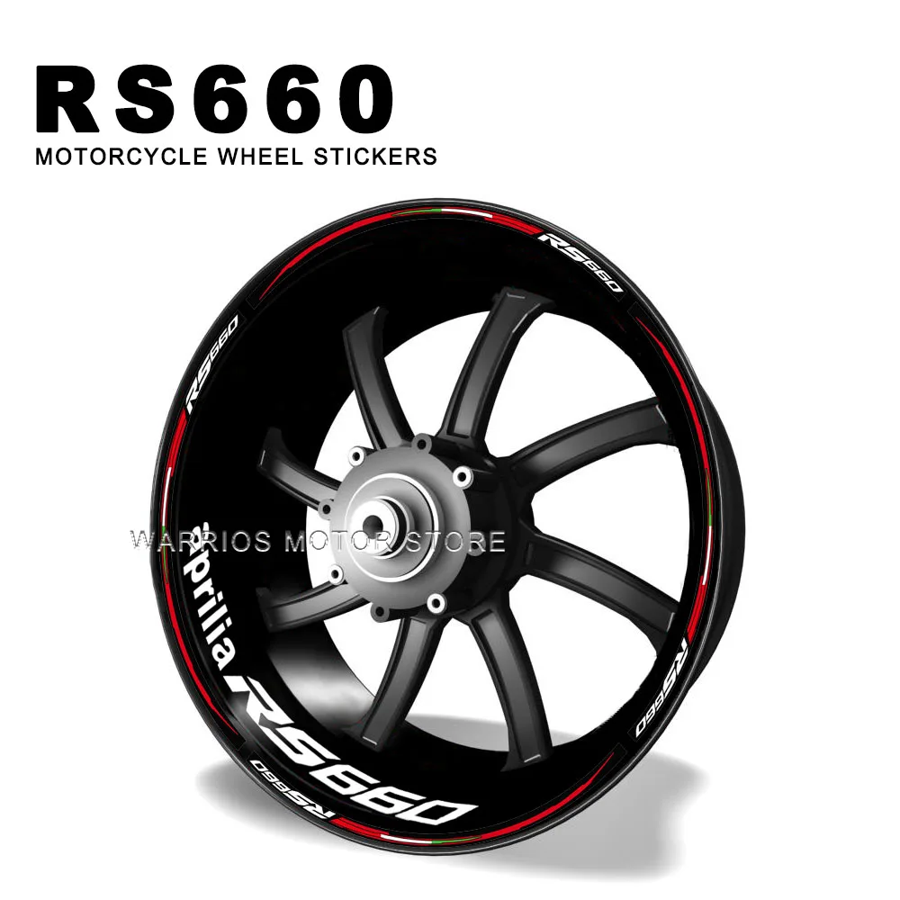 

Motorcycle Wheel Sticker Waterproof Hub Decal Rim Stripe Tape For Aprilia RS 660 rs660 RS660