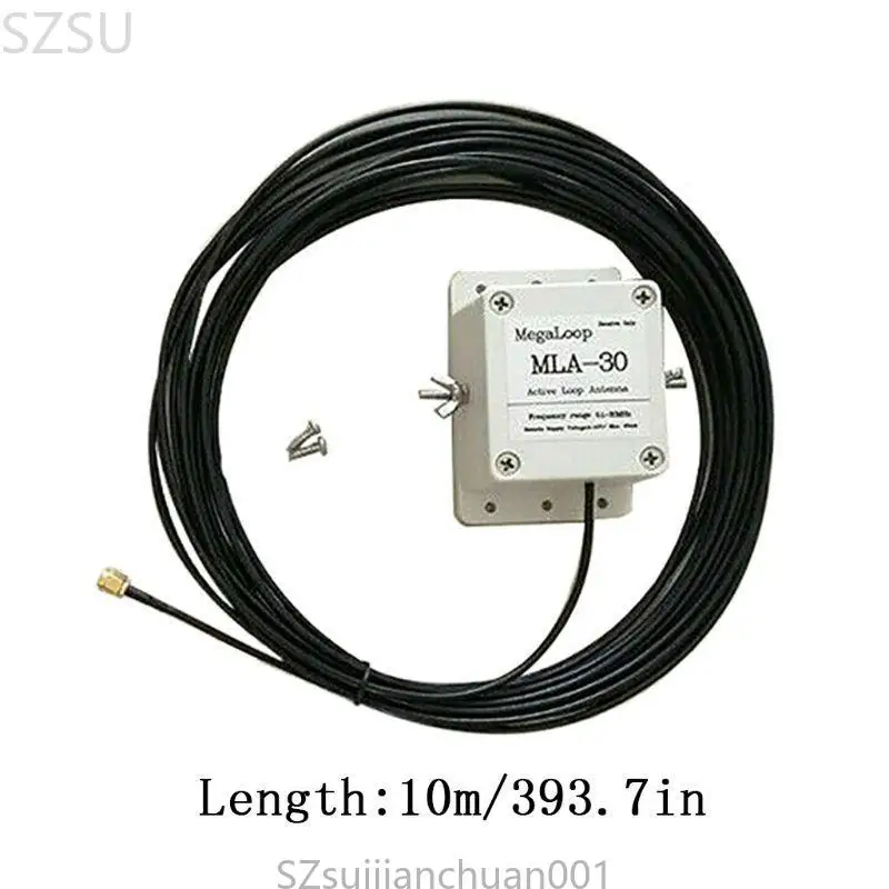 100kHz-30MHz MLA-30 Loop Antenna Active Receiving Antenna Low Noise Balcony Erection Aerial for HA Short Wave Radios