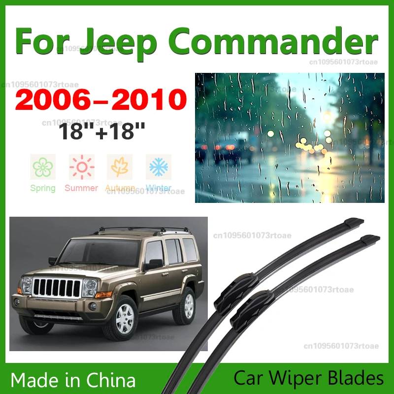 

Car Wiper Blades For Jeep Commander 2006-2010 Windshield Windscreen Front Window Blades 18"+18" Car Accessories