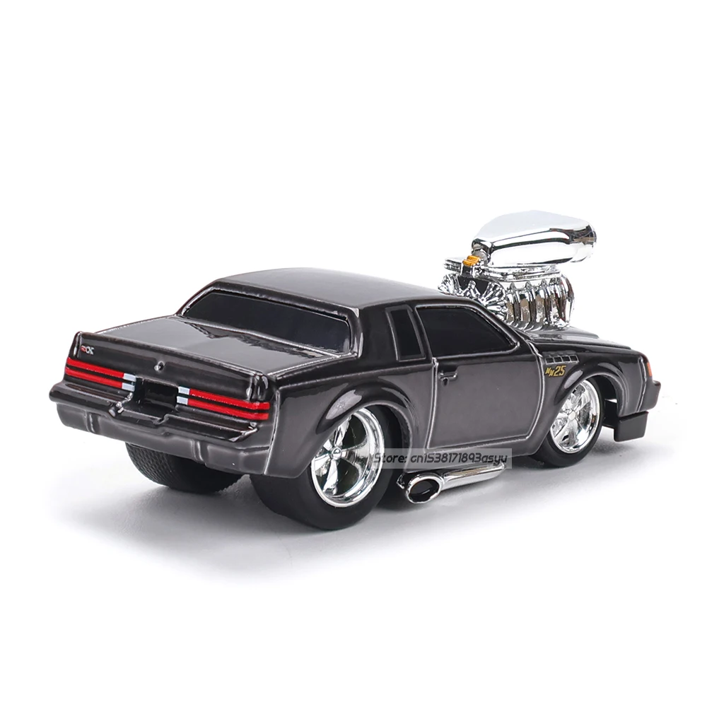 Maisto 1:64 2025 25th سيارة العضلات القديمة سيارة العضلات الذكرى 1987 BUICK GNX أسود أبيض الاحتفال سبيكة نموذج سيارة أنماط