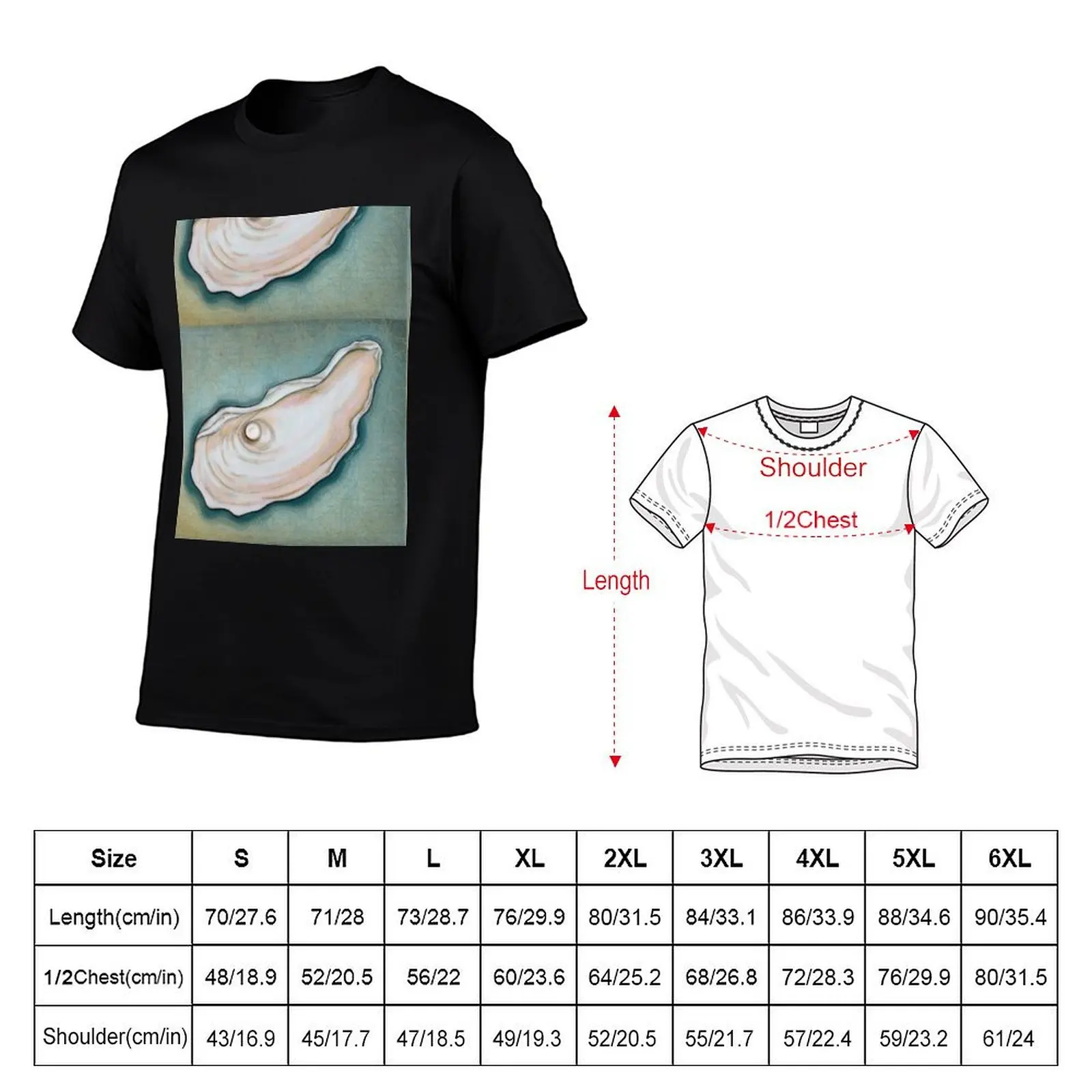 Pearl in Oyster Shell T-Shirt custom t shirt shirts graphic compression shirt men