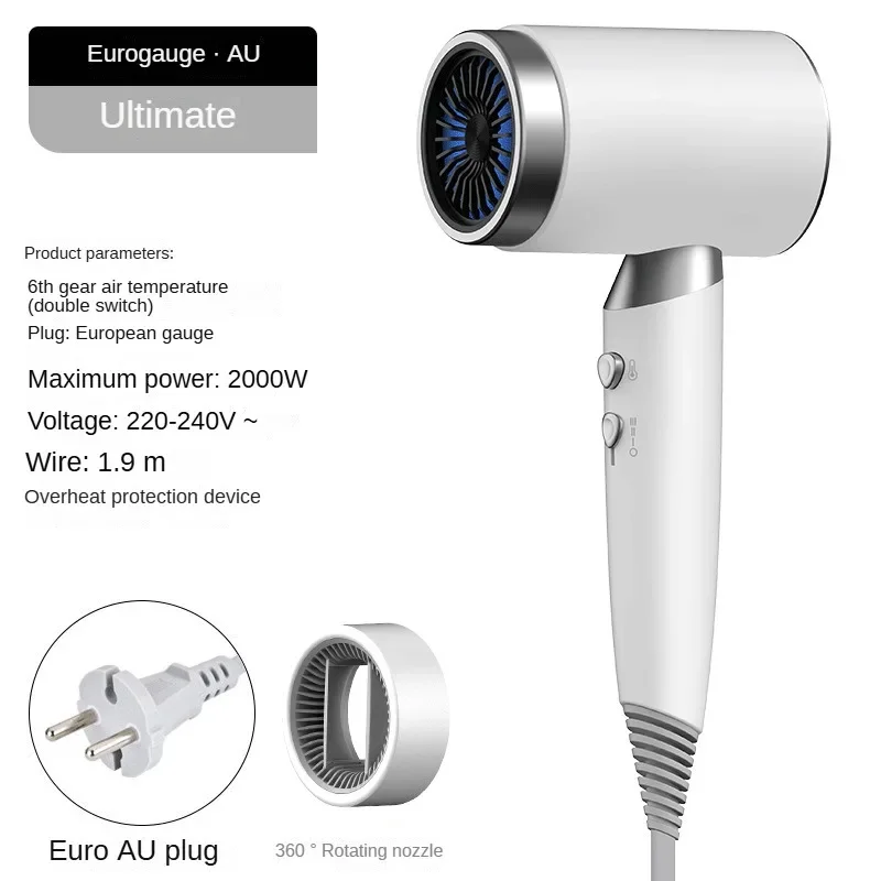 MIni Hair dryer Powerful 2000W Hot Air Anion Hair Care Hair Dryer Hair Straightener Hair Care for Home Travel