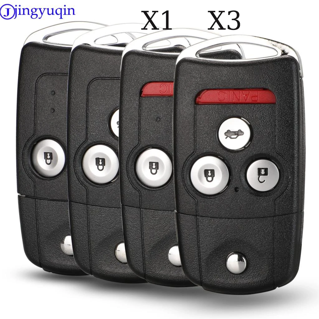 

jingyuqin X1 X3 Replacement Flip Folding Car Key Shell Modified for Honda Civic Dio Fit Crv Hrv Accord Odyssey Jazz Remote