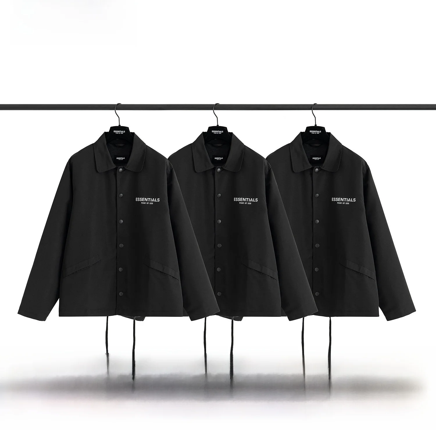 

entials Nylon Reflective Jaet Men's Women's Autumn Spring Faion Outerwear Long Sve Regular Fit