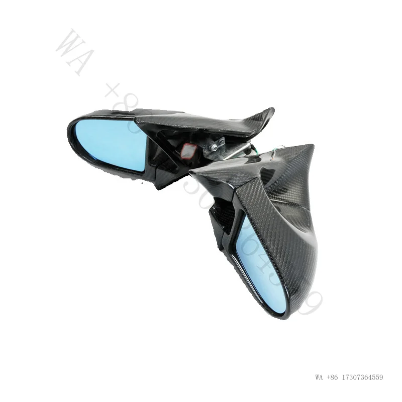 Suitable for Nissan Stagea M34 carbon fiber modification parts Aero-style bullet-shaped rearview mirrors, left and right side mi
