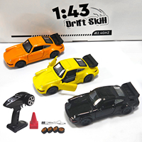 Mini RC Car 1/43 Gyro Alloy Drift Car 4WD High Speed ​​Drift Racing Car Model Desktop Mini RC Car Toy Gift