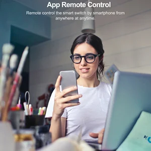 TUYA WIFI USA Smart light switch, neutral wire required, no neutral wire required, 120 type Wall Touch Switch, works with Alexa, Google Home 12 Main sales switch off - №6