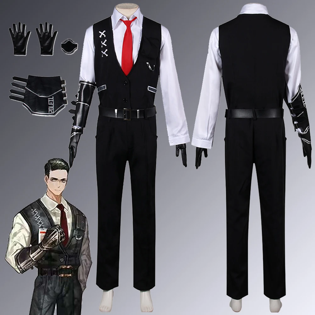 MeurSault Cosplay Men Fantasy Anime Game Limbus Company Costume Disguise Male Roleplay Fantasia Outfits Halloween Clothes