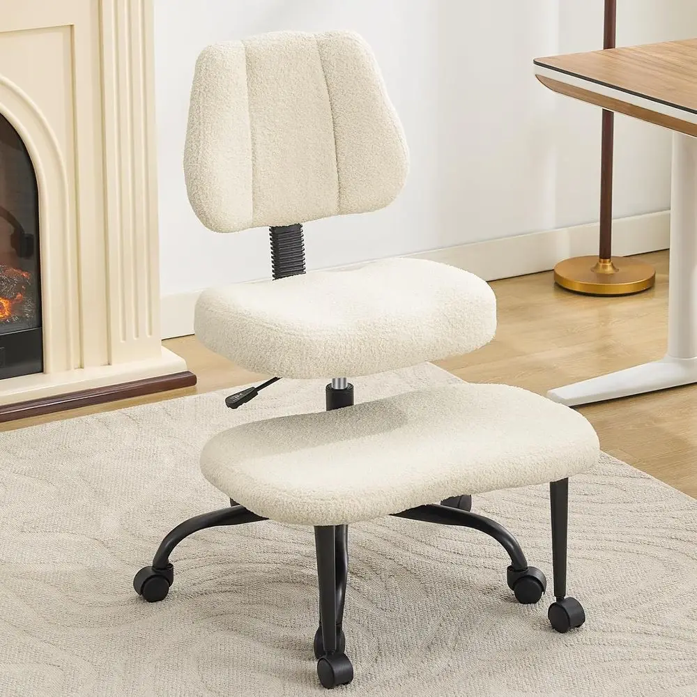 

Criss Legged Meditaion Chair,Exquisite Home Oice urniture,Ergonomic Kneeling with Lumbar Support and Adjustable Height Stool