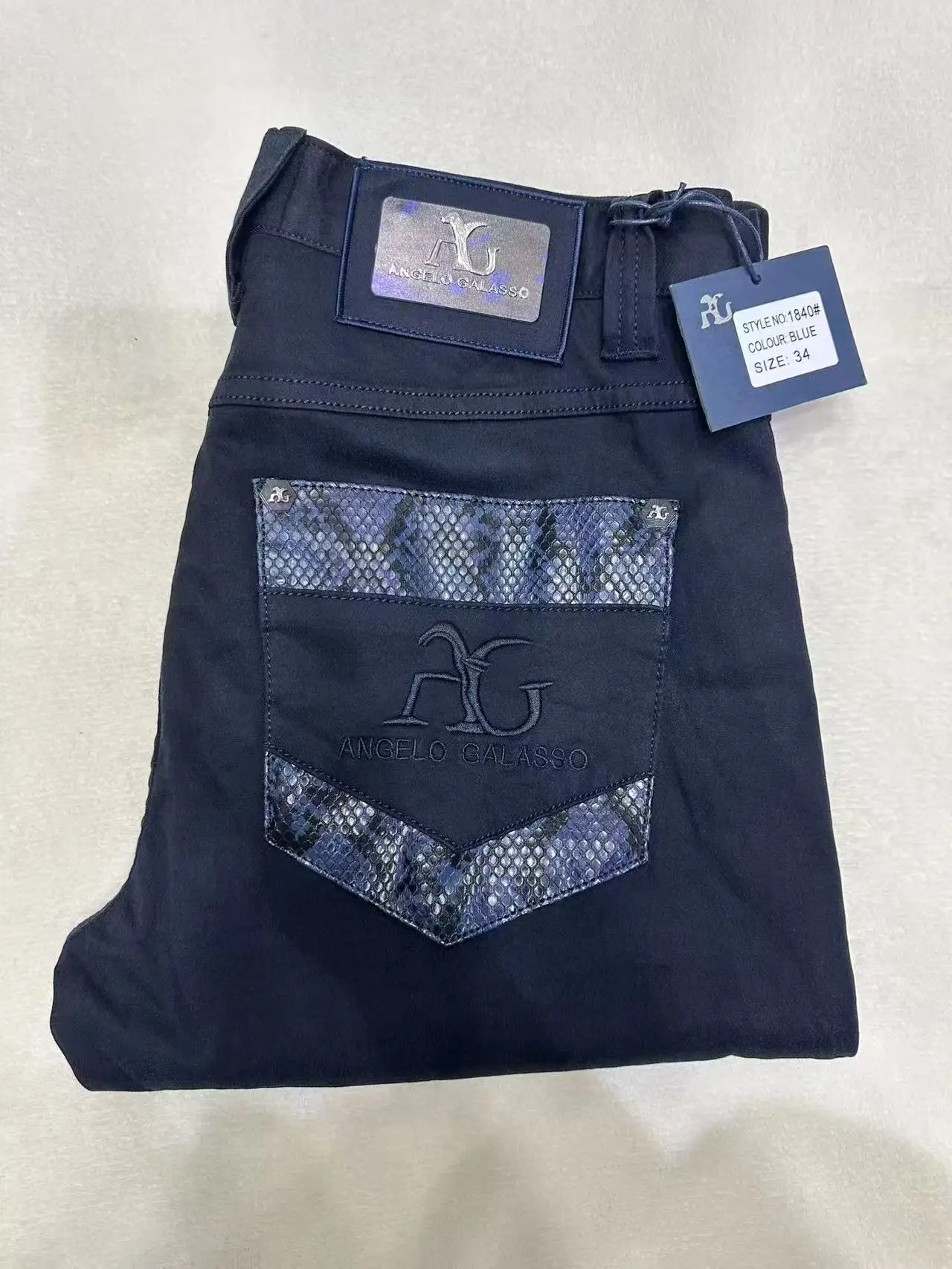 

BLSK CPRT Jeans Men 2026 Spring Summer new fashion casual Embroidery comfortable elasticity Sports Big size 34-42 Pants