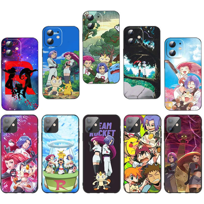 X35 P-Pok é mon Team Rocket Soft Silicone Case for Samsung Galaxy A10 A10s A20 A30 A20S  A40S A50 A50S A70 A81 A82 A91 Caver