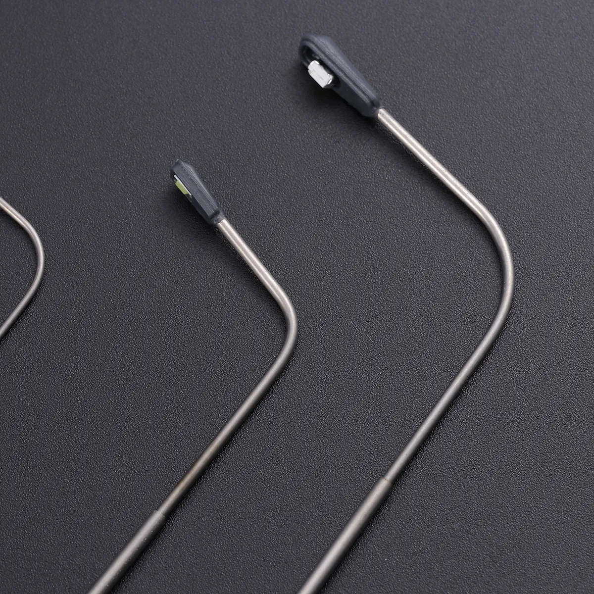 

5Pcs Scale LED Street Lamps Steel Tube Sizes 175 110 80 55 40mm Miniature Landscape Accessory Microscopic Model