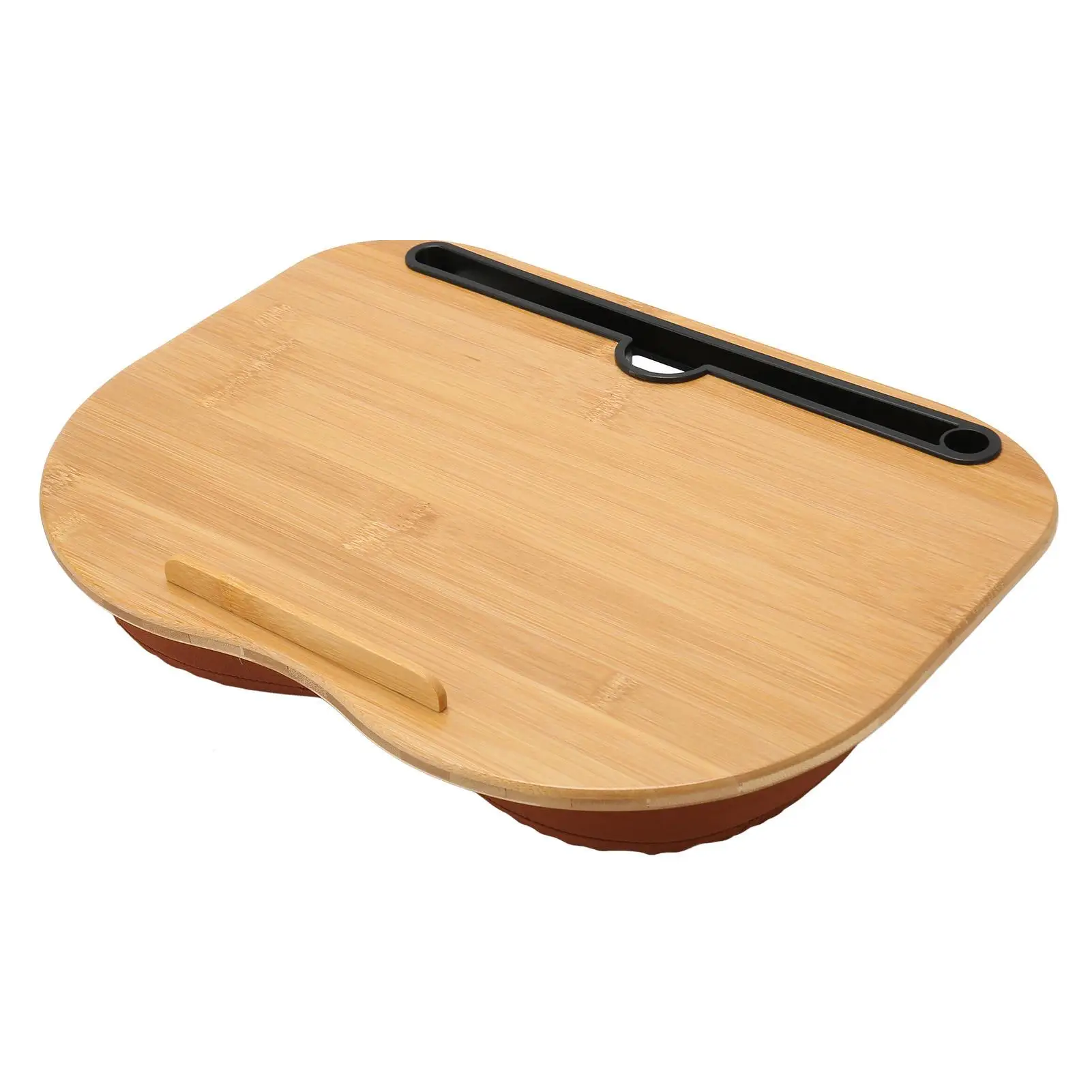 

Portable Bamboo Laptop Desk for Up to 15.6 Inch Laptops with Pillow Cushion - Ideal Work Station on the Go